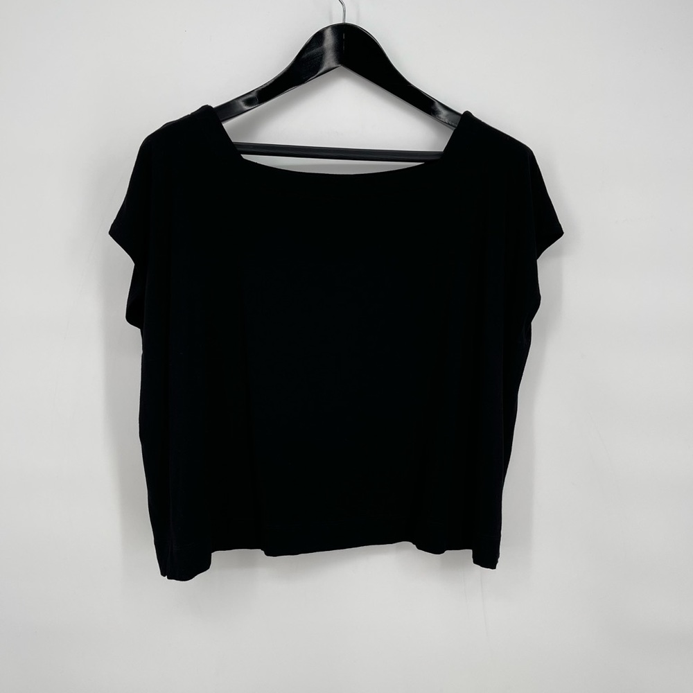 Eileen Fischer Square Top Black‎ size L
